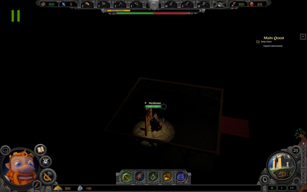 This game utilized darkness very well.  It doesn't make it scary, but ... dark.  You needs more light!