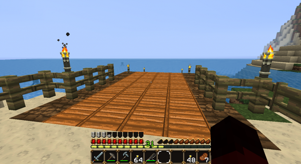 I built a dock! Now I can fish with ease and have a place for a boat!