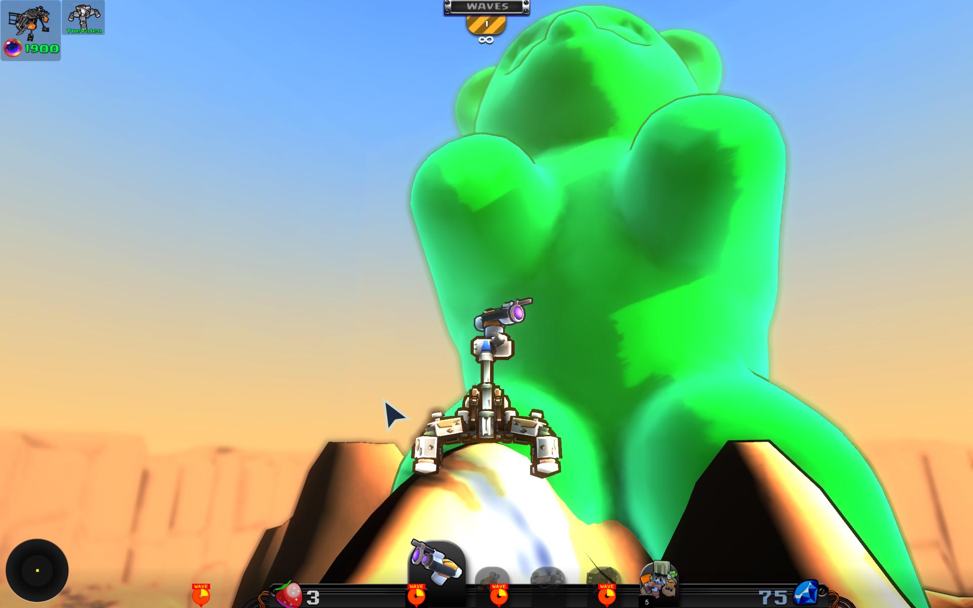 Why yes that is a picture of McDROID standing in front of a giant green Gummy Bear. Why? What did you think it was?