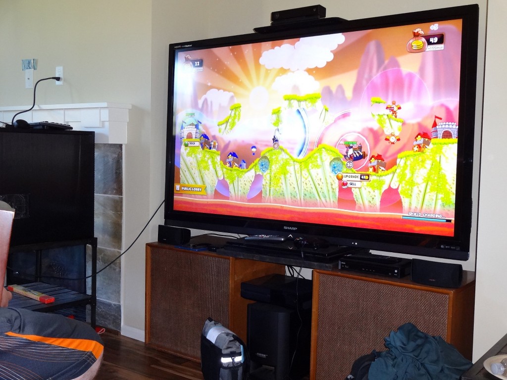 Other than friends, another thing that makes Cannon Brawl more fun is giant TV's!