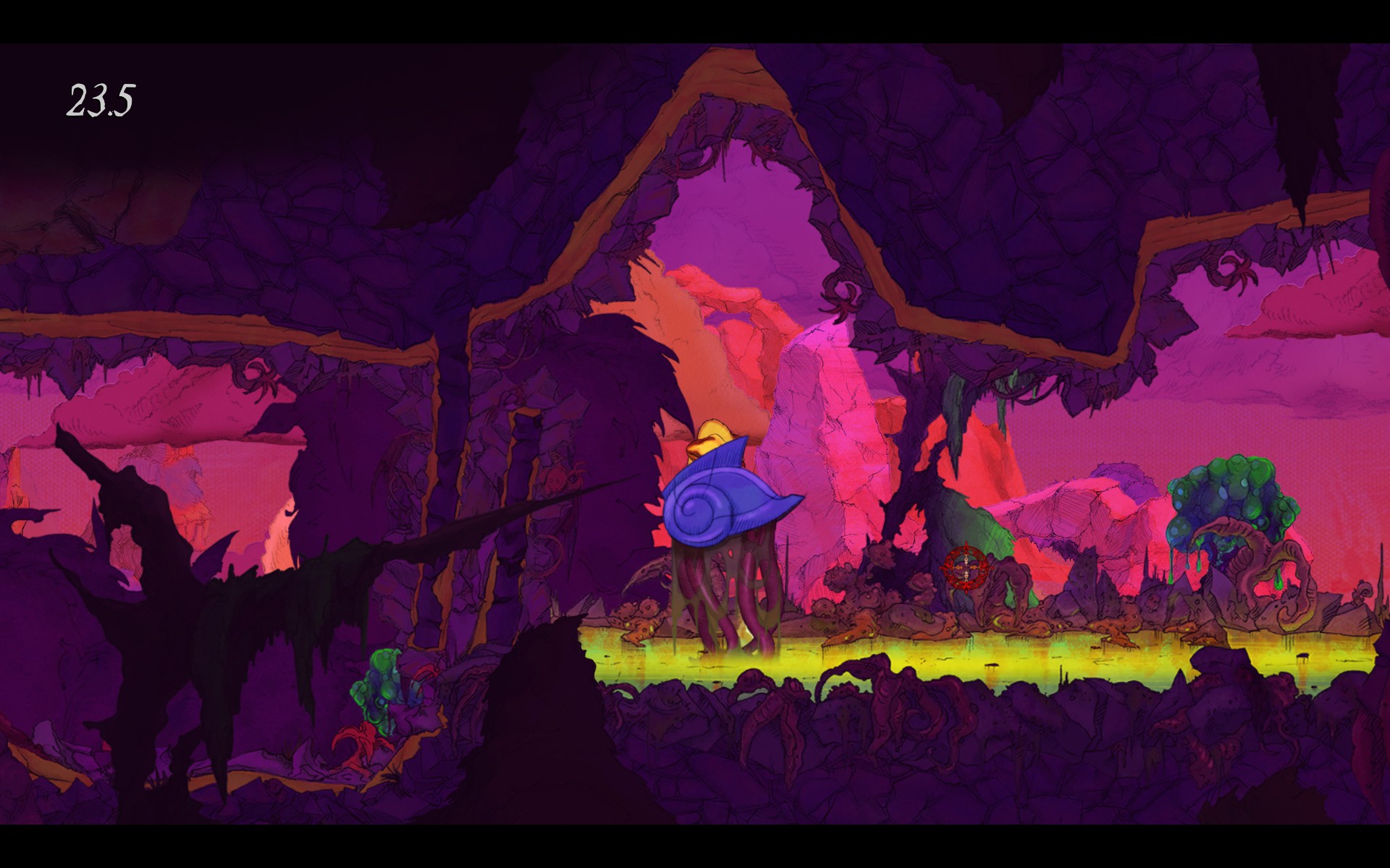 There are some funky, trip-induced levels and I love the vivid use of colors. If nothing else, this game looks beautiful. Creepy and deadly... but still beautiful.
